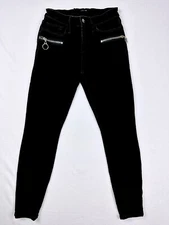 Joe's Jeans Nikitia Black Skinny size 27 Womens Grunge Ankle Zipper Pockets