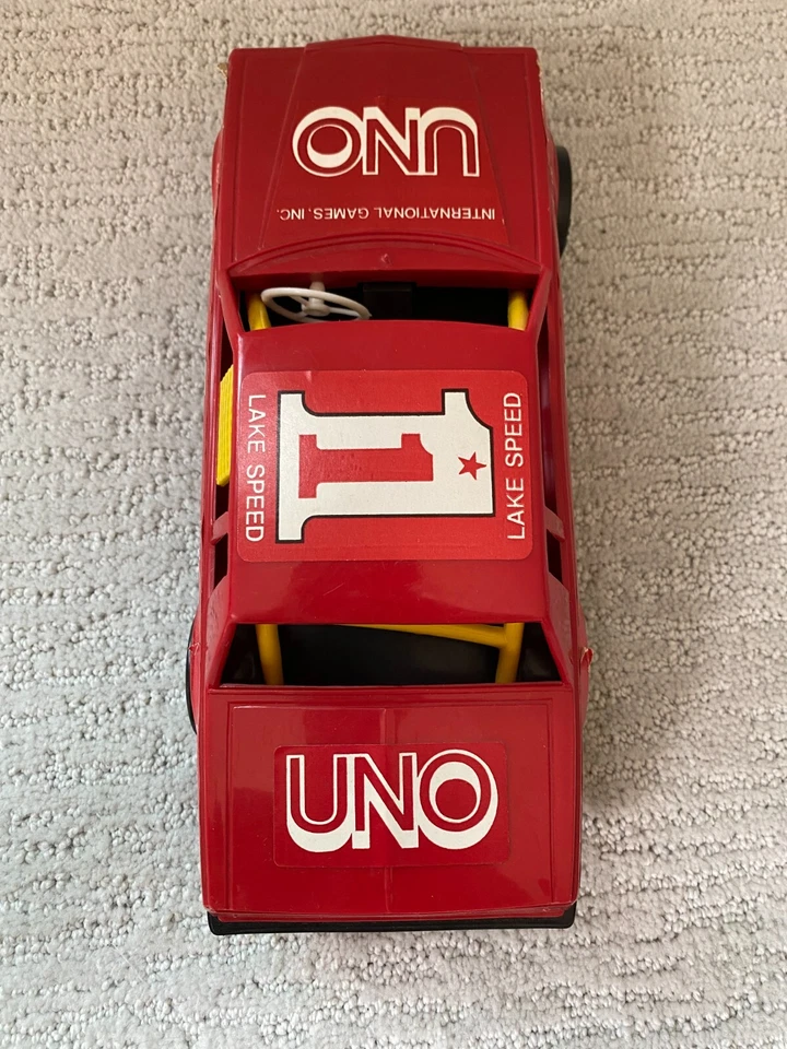 UNO Buick Regal Plastic NASCAR Stock Car #1 Buddy Baker Lake Speed Gay Toys Inc - Imagem 3 de 4