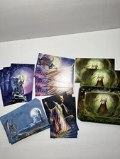 Keene Art Print Greeting Cards 2003 Fantasy Wizard Dragon Magic Tin COMPLETE