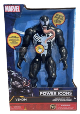 Disney Parks Marvel Venom Power Icons Talking Action Figure New