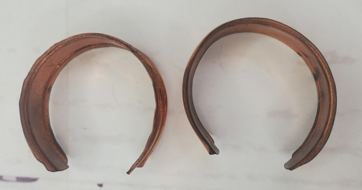 2 - Solid Copper Bangle Bracelet Adjustable Cuffs… - image 7