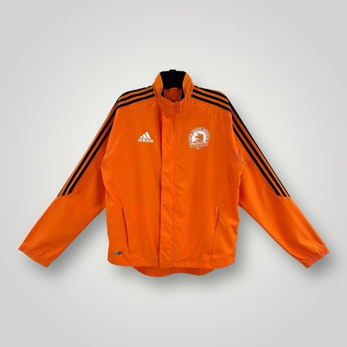 Adidas BOSTON MARATHON 2007 Running Track Jacket Orange Mens L *See