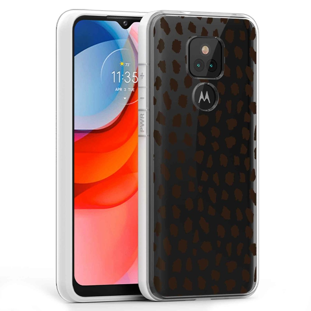 Leopard Print Phone Case for Motorola Moto G Play 2021 – USA Design