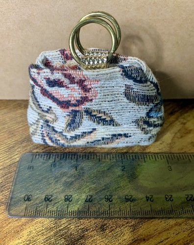 Vintage 60-70er Jahre Reiter Mary Poppins Puppe Teppich Tasche - Bild 3 von 5