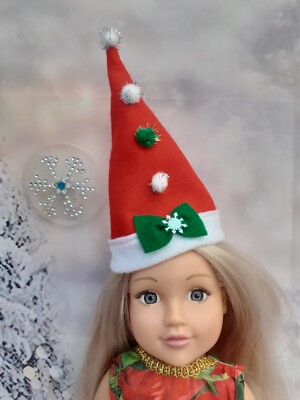 18 Zoll Puppenkleidung passt American Girl/Our Generation Puppen - Weihnachtsmütze