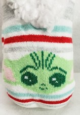 Star Wars The Mandalorian Baby Yoda Holiday Women's Slipper Socks Shoe Size 4-10