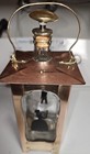 Vintage Bar Decanter Brass Glass Liquor Bottle Music Box "How Dry I Am" — photo 2