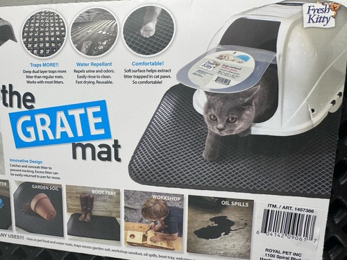 Fresh Kitty Original Premium Durable Grate Litter Cat Mat, Large, No - Picture 7 of 9