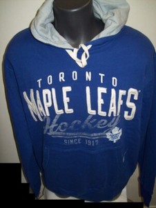 Toronto Maple Leafs Hockey Old Fashion Pull Over Hoody Sewn Logos M L Xl Ebay