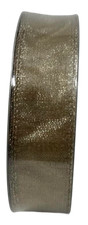 1.5 " X 50 Yds - Premium Wired Holiday Ribbon - Gold Shimmer - Mega Roll