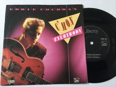 Eddie Cochran C Mon Everybody Don t ever Let Me Go EDDIE 501 EX 7  Vinyl Single