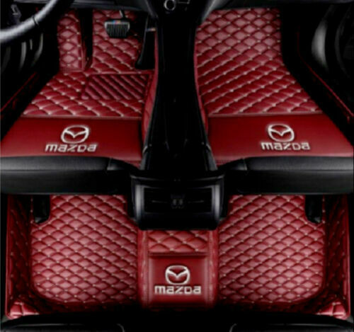 Produktbild von VIPOD Auto FußMatten FüR Seat Ateca Arona Ibiza Leon Alhambra, Leder VollstäNdige Abdeckung Anti Rutsch Wasserdicht Tragen Floor Mats