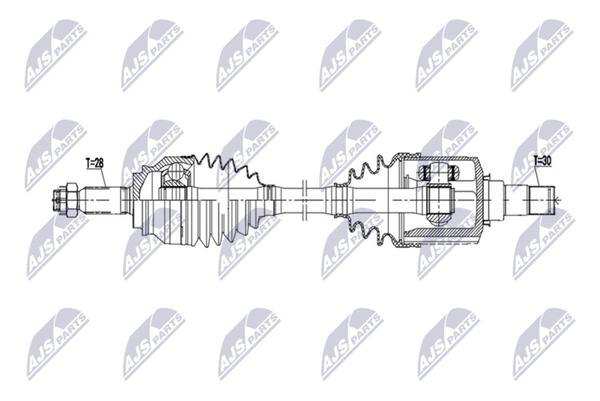 Nty NPW-MS-116 Antriebswelle Vorne Links FüR Mitsubishi-image