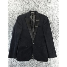 EXPRESS Black Textured Shawl Collar Tuxedo Blazer Jacket Mens Size 38L