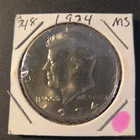 1974 Kennedy Half Dollar In Brilliant Uncirculated Condition