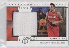 2020-21 Panini National Treasures Tremendous Treasures /99 CJ McCollum #TRE-CJM