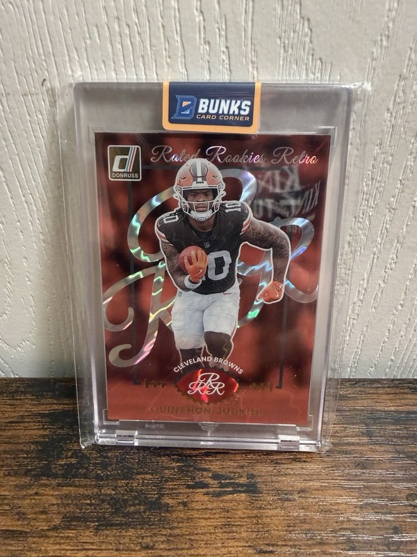 Panini 2025 Donruss Rated Rookies Retro Quinshon Judkins Browns #5 Rookie