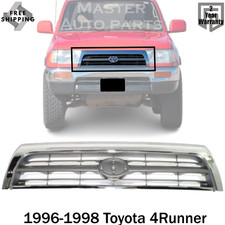 Grille Assembly Chrome Shell With Emblem Provision For 1996-1998 Toyota 4runner