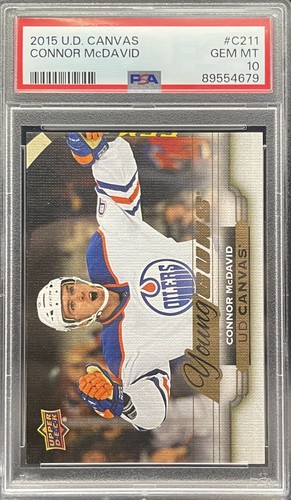 2015 UD Canvas Young Guns CONNOR MCDAVID #C211 PSA 10