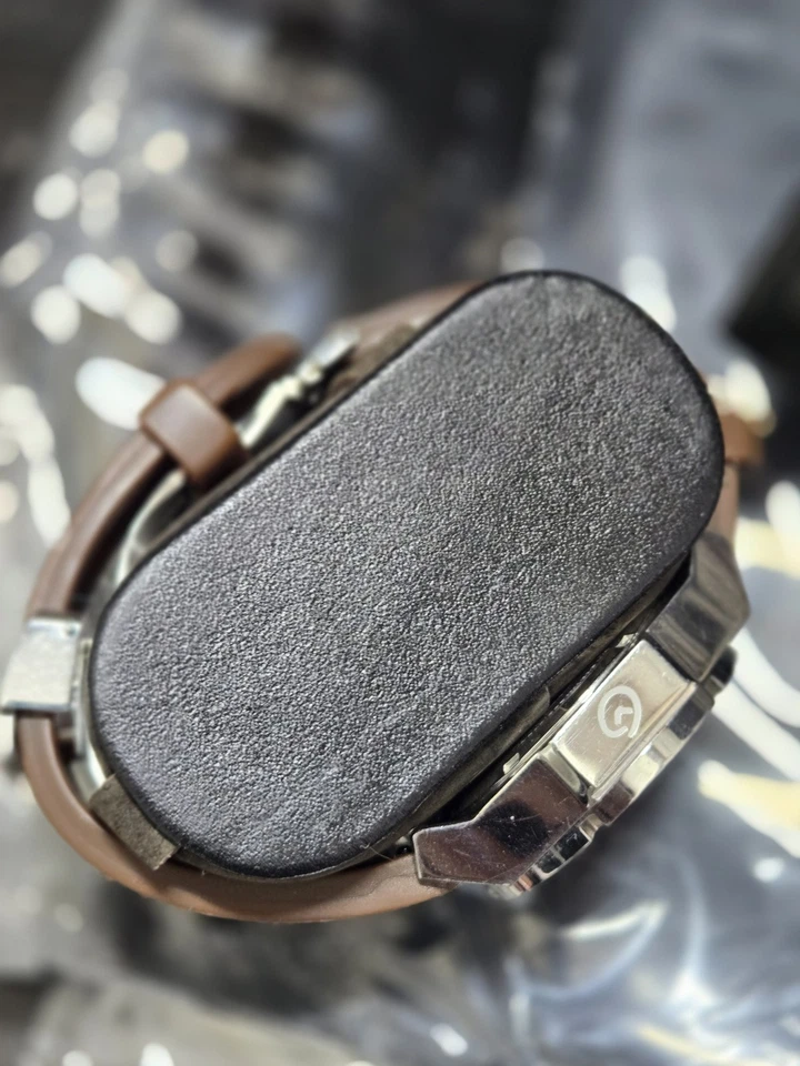 Haurex Italia Challenger Brown Dial and Rubber Chronograph Unisex Watch 1S305DMH - Image 4 of 4