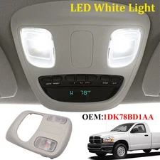 For 02-10 Dodge Ram 1500 2500 3500 Map LED Reading White Light Overhead Console