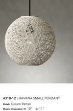 Adesso Havana Lampshade Cream Size Small, Will Make Any Space Feel Warm Elegant