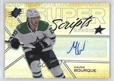 2024-25 SPx Superscripts Rookies Gold 6/99 Mavrik Bourque #SSR-MB Auto 1dd3