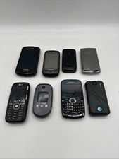 Lot of 8 Flip Keyboard Phones Samsung LG Sanyo Motorola For Parts Or Repair Only