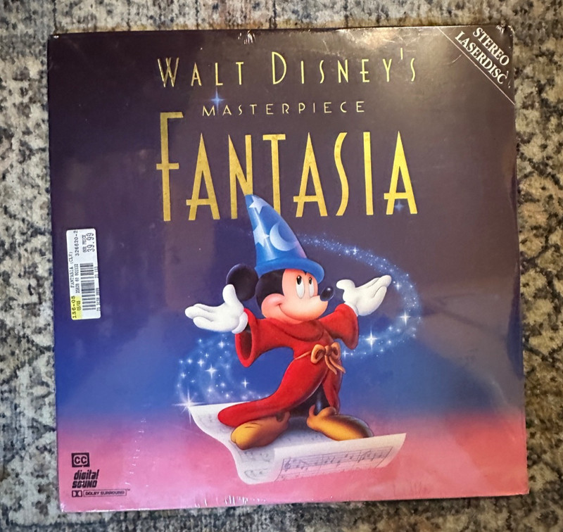 NEW SEALED Walt Disney FANTASIA Laserdisc (double disc) Original Extended Play