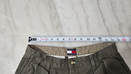 Tommy Hilfiger Classic Fit Khaki Pleated Work Slacks Men's Pants Size 31 X 34 - Picture 8 of 11