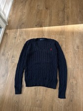 Polo Ralph Lauren women's 3D Cable Knit V-Neck sweater Size: S
