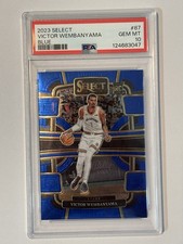 Panini Select Victor Wembanyama 2023-24 Blue Concourse RC #87 🔥 Rookie PSA 10