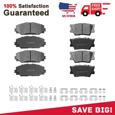 Front & Rear Ceramic Brake Pads For 2006-2018 TOYOTA RAV4 2.4L 2.5L LE