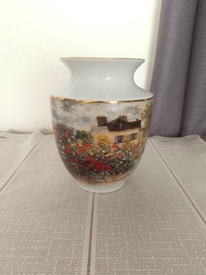 Vintage Goebel Artis Orbis Porzellanvase Monet La Maison de l Artiste 239/1500 G