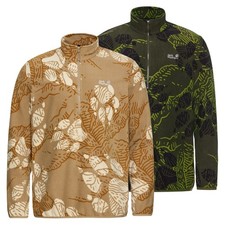 Jack Wolfskin Herren Fleecepullover Midlayer Paw Era 100 Print Half Zip