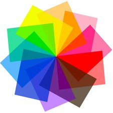 10 Pack Gel Light Filter Transparency Color Film Plastic Sheets 10 Multi