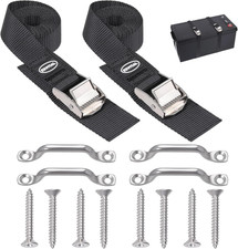 Exvital Battery Tie Down Strap Hold Kit 148 Kit-2 Sets Black