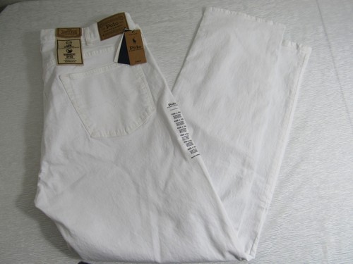 Polo Ralph Lauren Men's 42B x 34 NWT White Denim Hampton Relaxed Jeans New! - Picture 14 of 14