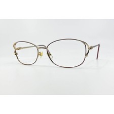 Tres Jolie by Marchon Eyeglasses Womens Gold Burgundy TJ110 56-17-130 56mm