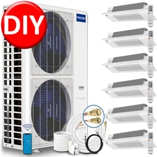 MRCOOL Mini Split Six Zone Heat Pump Mini Split AC Ductless AC 6K+6K+6K+6K+6K+6K