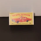 ORIGINAL VINTAGE MATCHBOX FIRE CHIEF CAR #59 FORD GALAXIE ORIGINAL BOX