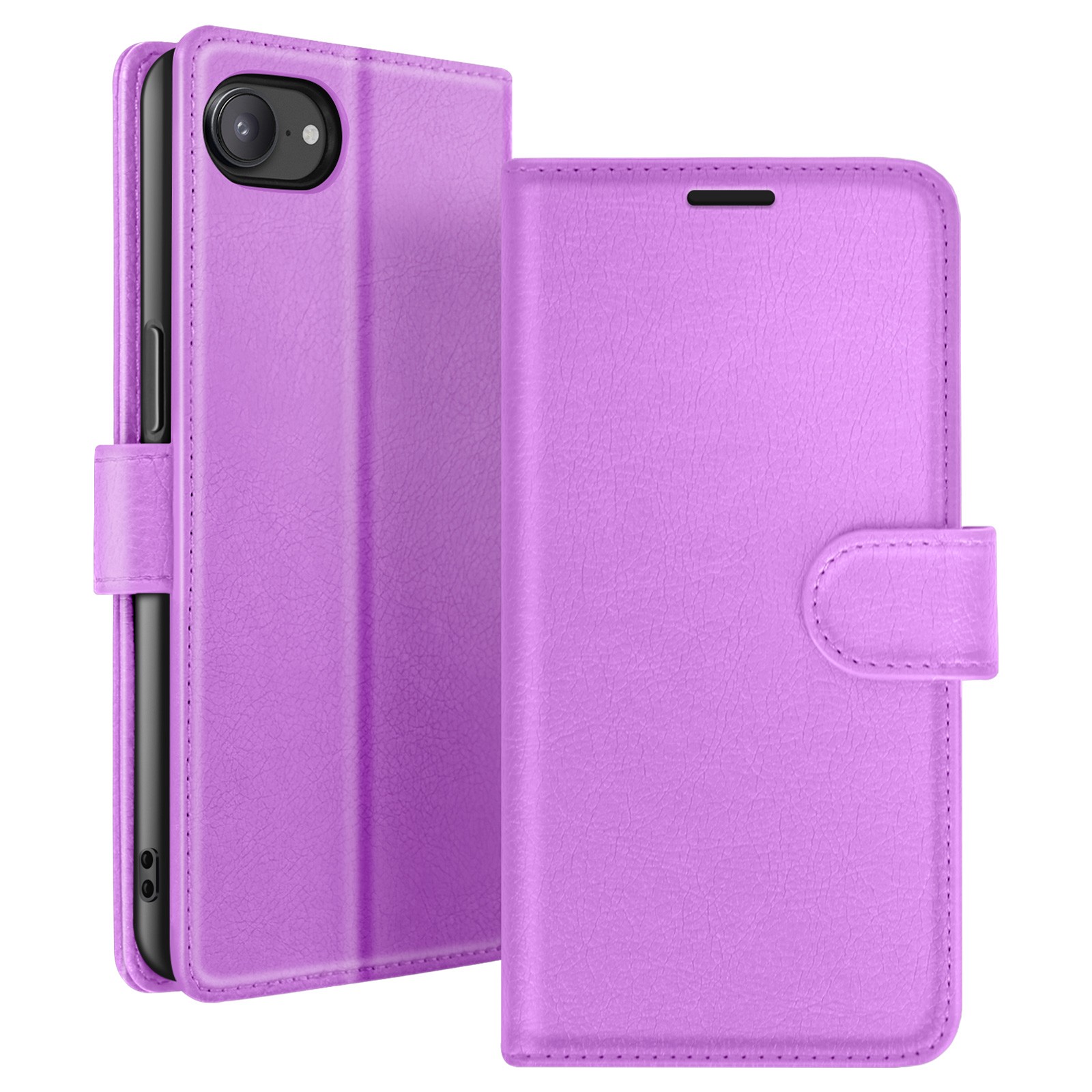 Étui portefeuille iPhone 16 Zanaé Violet avec support