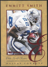 1997 DONRUSS ELITE GOLD SAMPLE PROMO EMMITT SMITH #1 RARE /2000 INSERT
