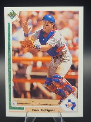 1991 Upper Deck Final Edition Ivan Rodriguez Rookie Card #55F Texas Rangers  CS1