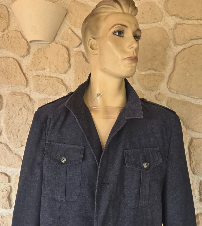 Veste bleue taille 60 marque GS Club avec lin étiquetée à 189€ (sar) - Photo 2/4