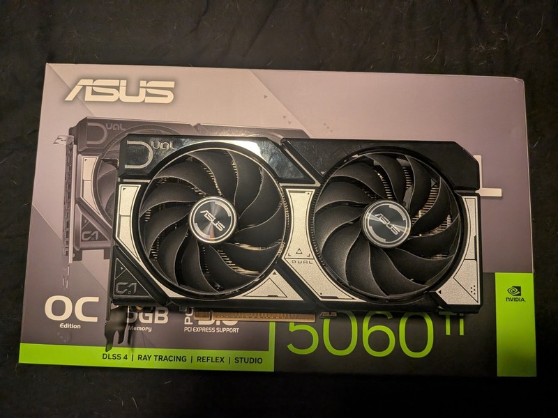 ASUS NVIDIA GeForce RTX 5060 Ti Dual OC 16GB GDDR7 Graphics Card GPU Boxed