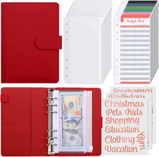 Budget Binder with Zipper Envelopes,Money Organizer for Cash, 12Pc