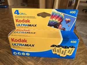 Kodak Ultramax 400 35mm Film 4 Rolls 24 Exposure  Expired