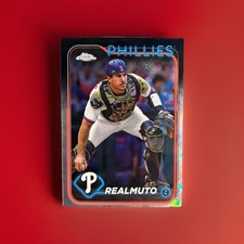 2024 Topps Chrome Logofractor J.T. Realmuto Base Card #261 Philadelphia Phillies