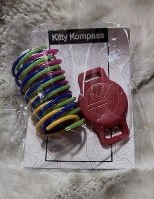 Tile Sticker Cat Collar Holder, Tracking Case & 4 Interactive Cat Spiral